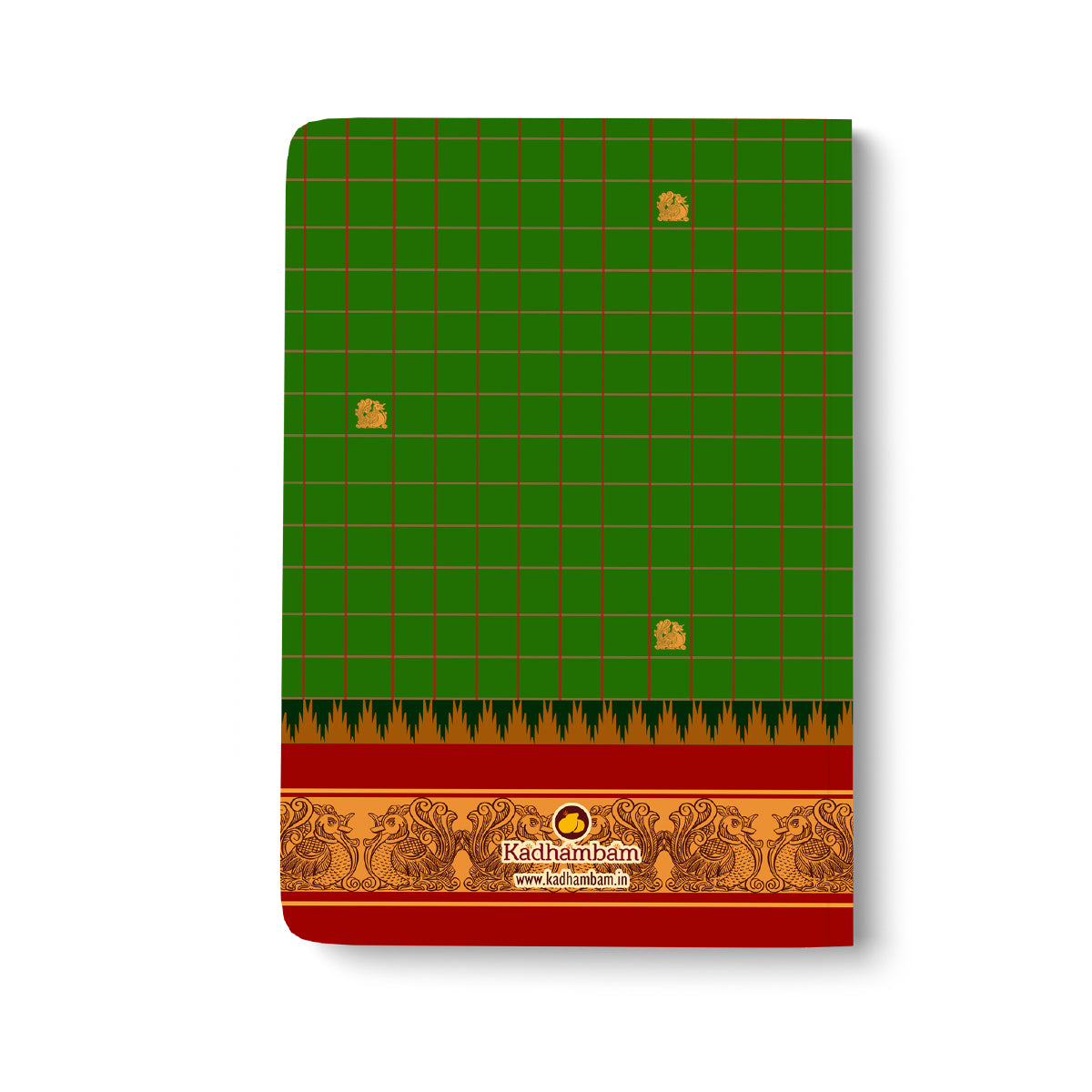 PRE BOOKING - Kanchipuram Weaves - Pattu Collection(Green) A5 - Journal