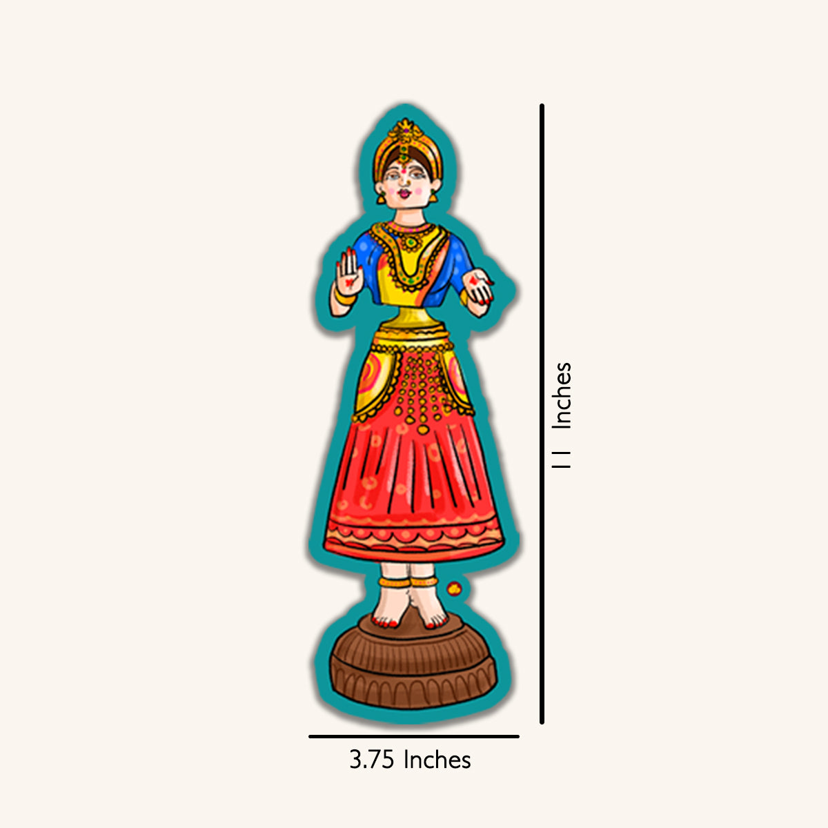 Thanjavur Thalayaati Bommai Wall Plaque