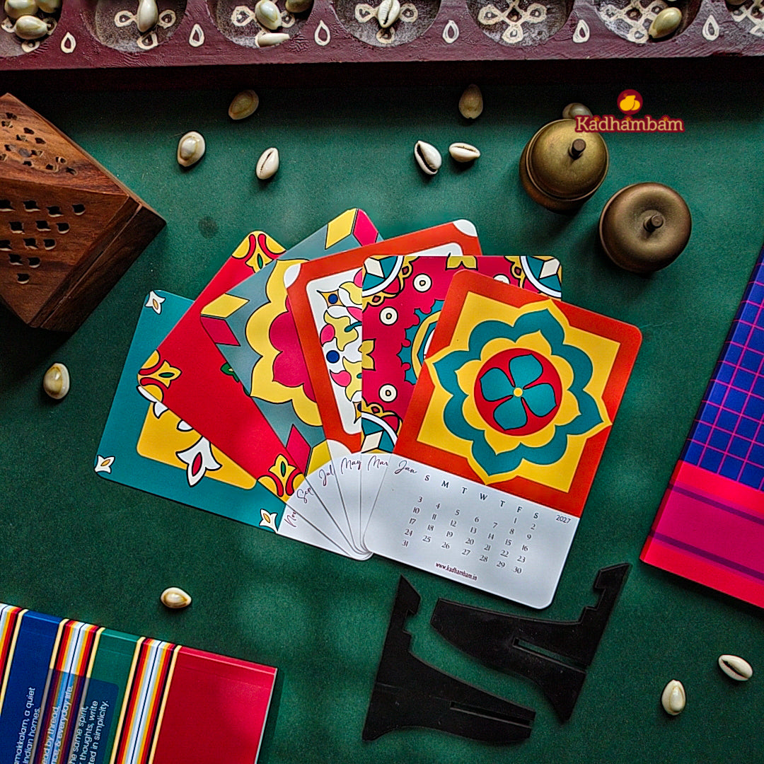 PRE BOOKING -  Chettinad Heritage  - 2027 Tabletop Calendar
