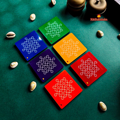 PRE BOOKING - Kolam - Mini Fridge Magnets Pack of 6 pieces