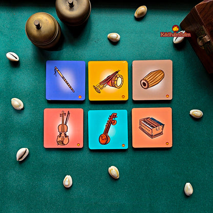 PRE BOOKING - Musical Instruments - Mini Fridge Magnets Pack of 6 pieces