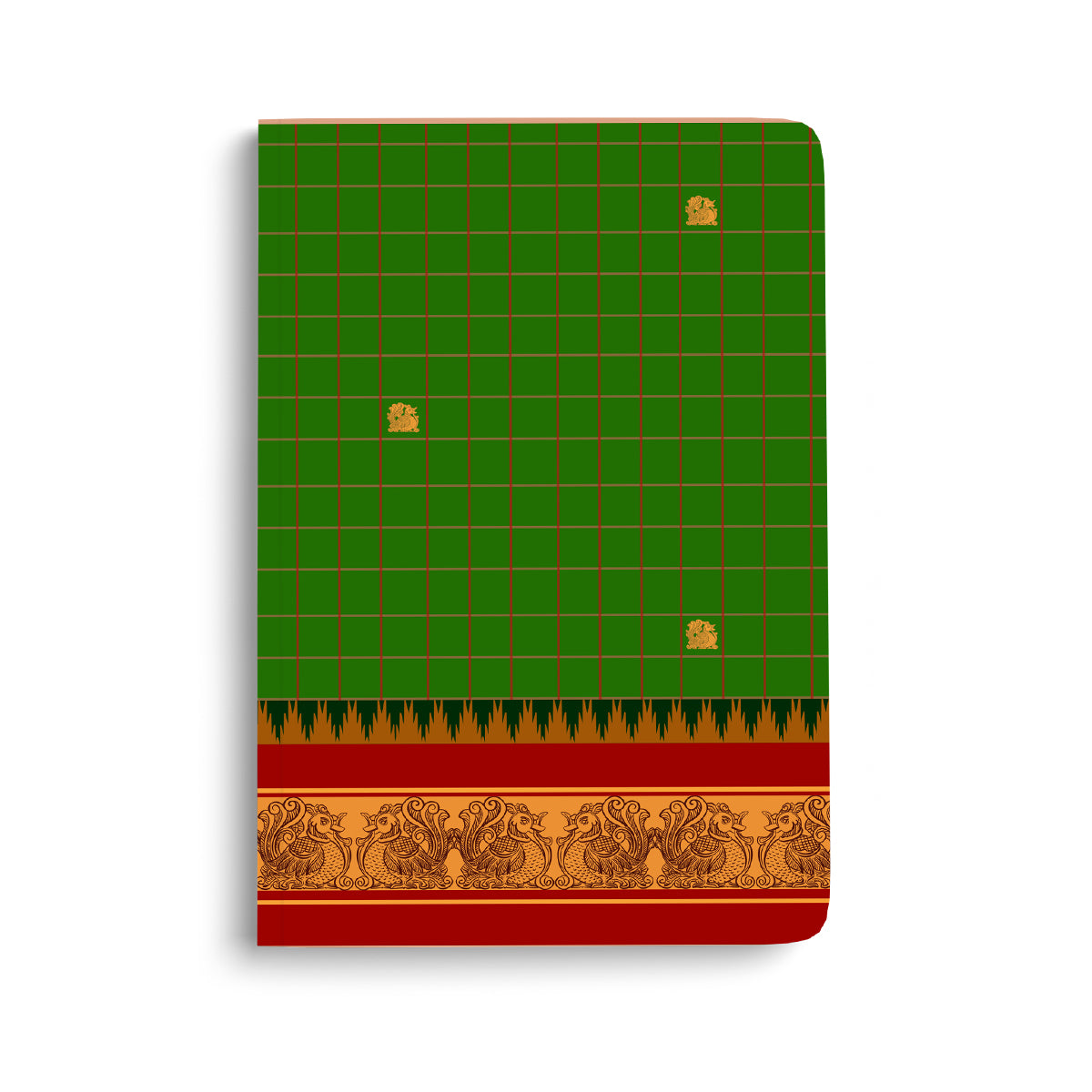 PRE BOOKING - Kanchipuram Weaves - Pattu Collection(Green) A5 - Journal