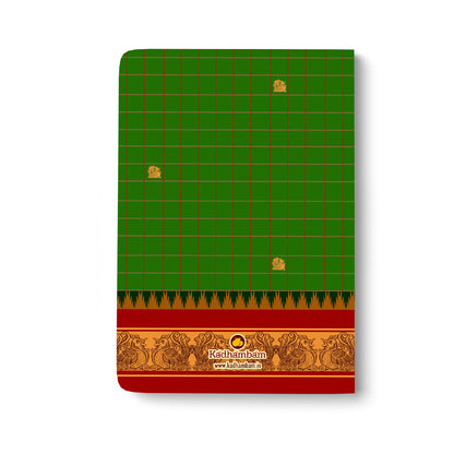 PRE BOOKING - Kanchipuram Weaves - Pattu Collection(Green) A5 - Journal