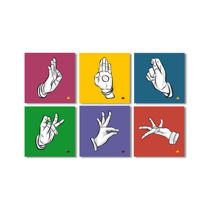 PRE BOOKING - Hastas - Mini Fridge Magnets Pack of 6 pieces