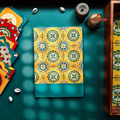 PRE BOOKING - Chettinadu Heritage Aathangudi Tiles Collection (Yellow) A5 - Journal
