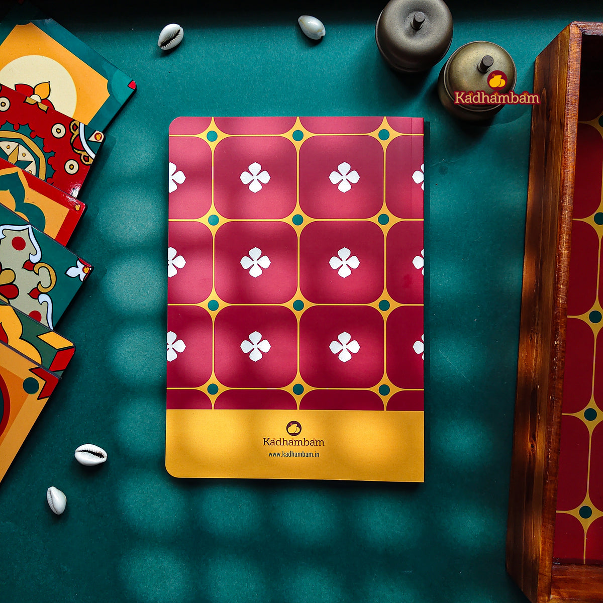 PRE BOOKING - Chettinadu Heritage Aathangudi Tiles Collection (Red) A5 - Journal