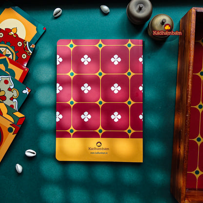 PRE BOOKING - Chettinadu Heritage Aathangudi Tiles Collection (Red) A5 - Journal