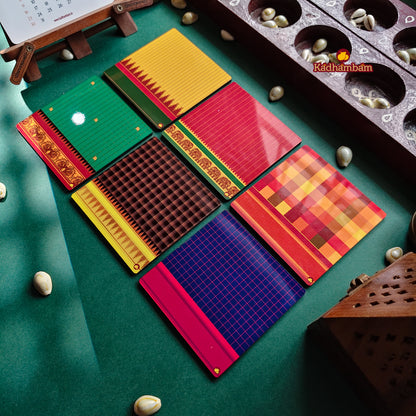 PRE BOOKING - Kanchipuram Weaves - Pattu Collection - Coaster Pack of 6