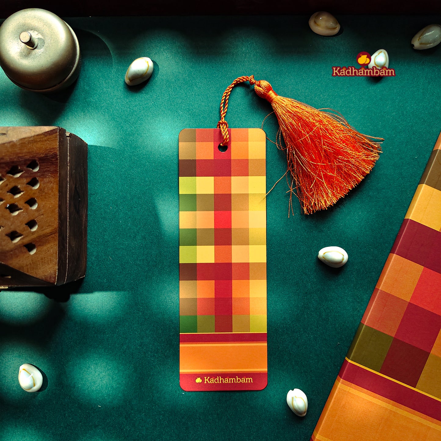 Kanchipuram Weaves - Pattu Collection (Paalum Palam) - Metal Bookmark