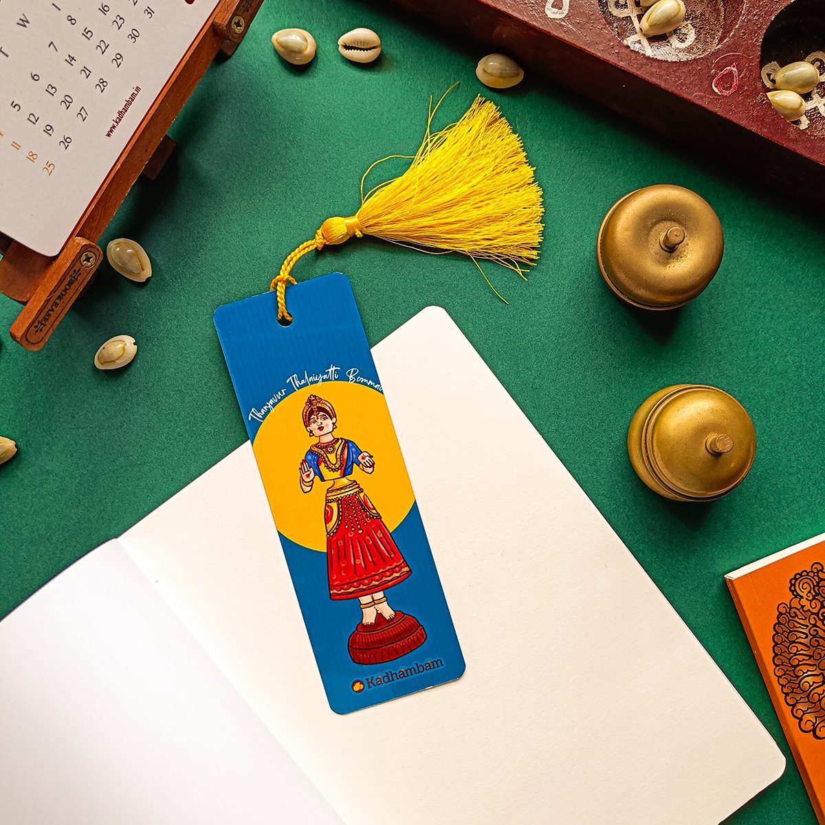Thanjavur Thalayaati Bommai - Metal Bookmark