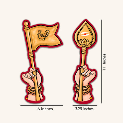 Kandhan Karunai Wall Plaque Set