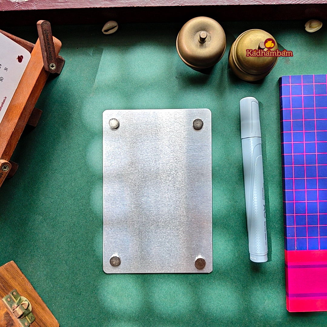 Kanchipuram Weaves - Pattu Collection(Violet) A6 - Reusable Magnetic Notepad