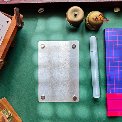 Kanchipuram Weaves - Pattu Collection(Violet) A6 - Reusable Magnetic Notepad
