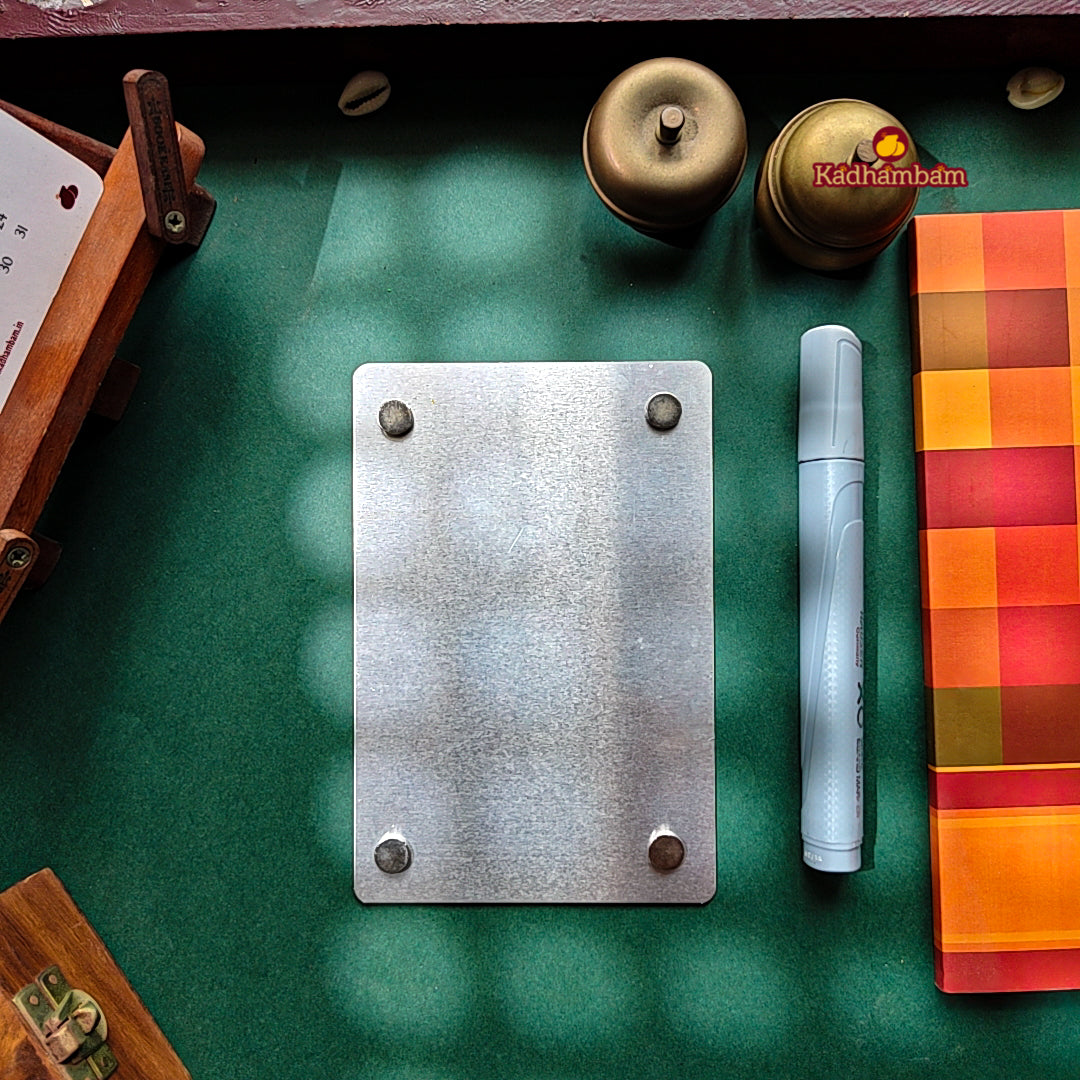 Kanchipuram Weaves - Pattu Collection(Paalum Palam) A6 - Reusable Magnetic Notepad