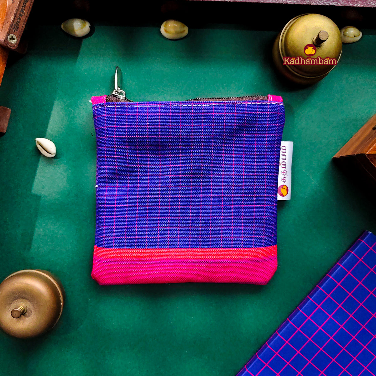 PRE BOOKING - Kanchipuram Weaves - Pattu Collection (Voilet) - Mini pouch