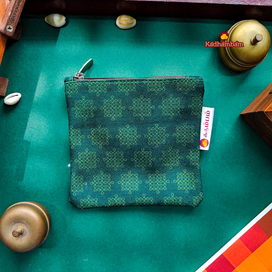 PRE BOOKING - Green Kolam - Mini pouch