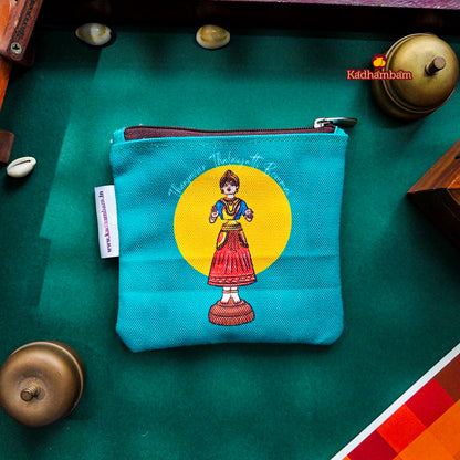 PRE BOOKING - Thanjavur Thalayaati Bommai - Mini pouch