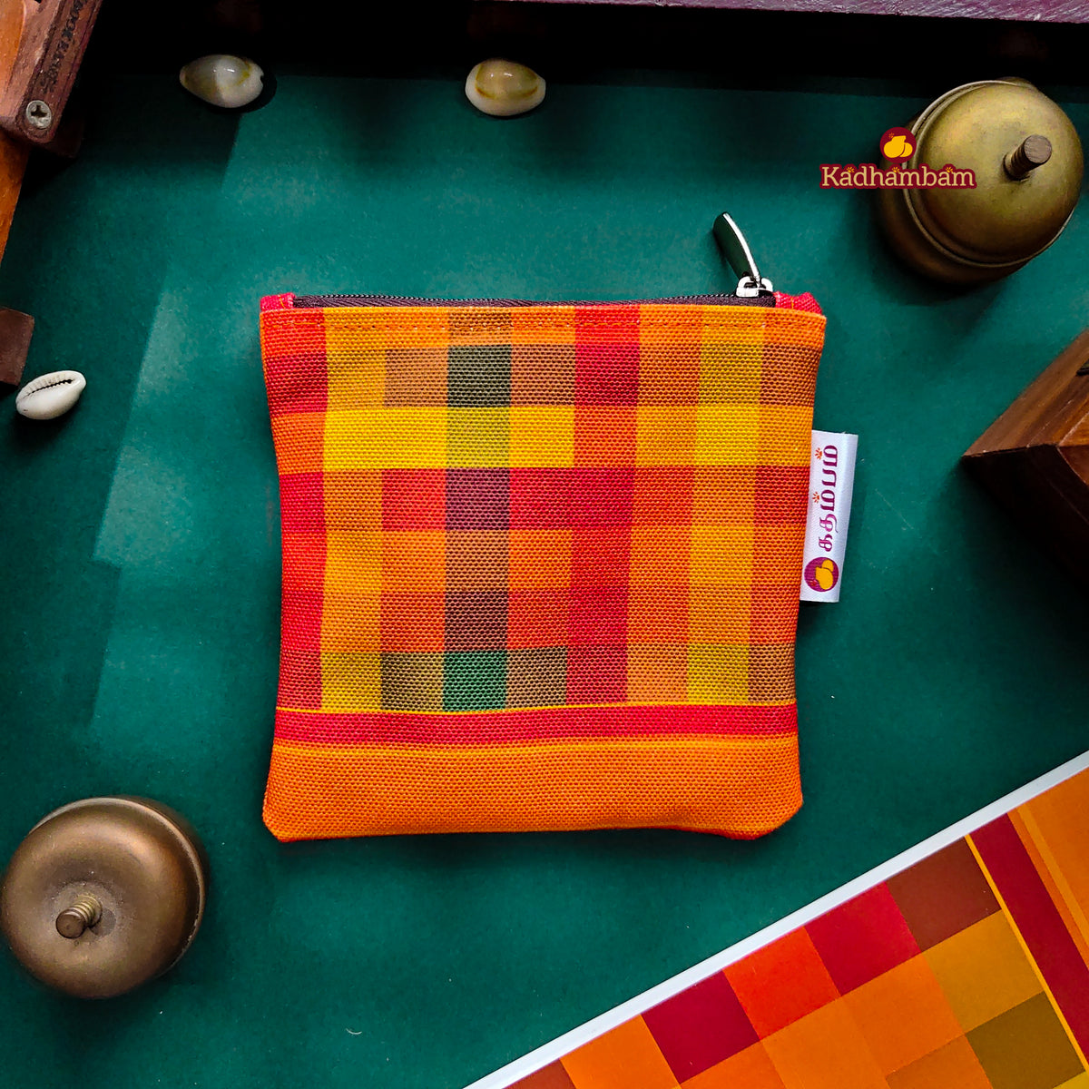 PRE BOOKING - Kanchipuram Weaves - Pattu Collection (Paalum Palamum) - Mini pouch