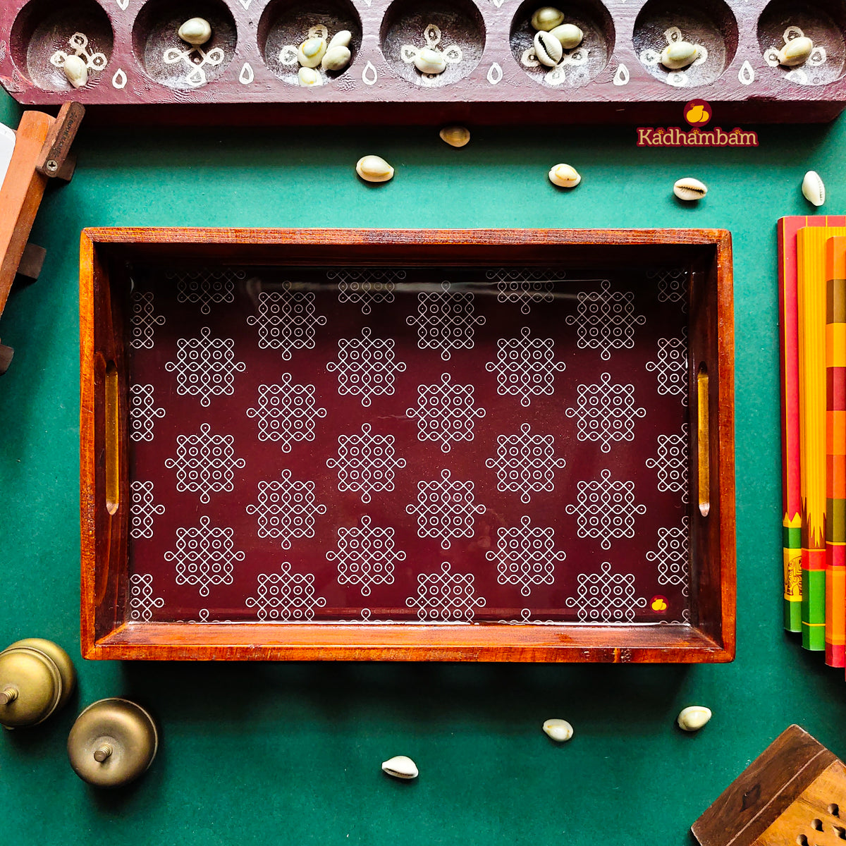 PRE BOOKING - Kolam - Wooden Tray