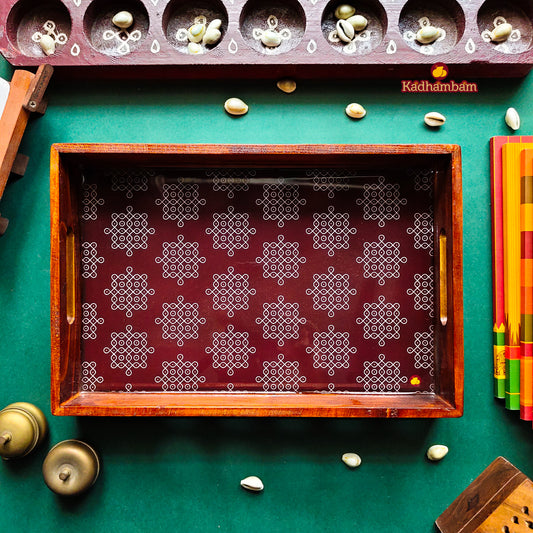 PRE BOOKING - Kolam - Wooden Tray
