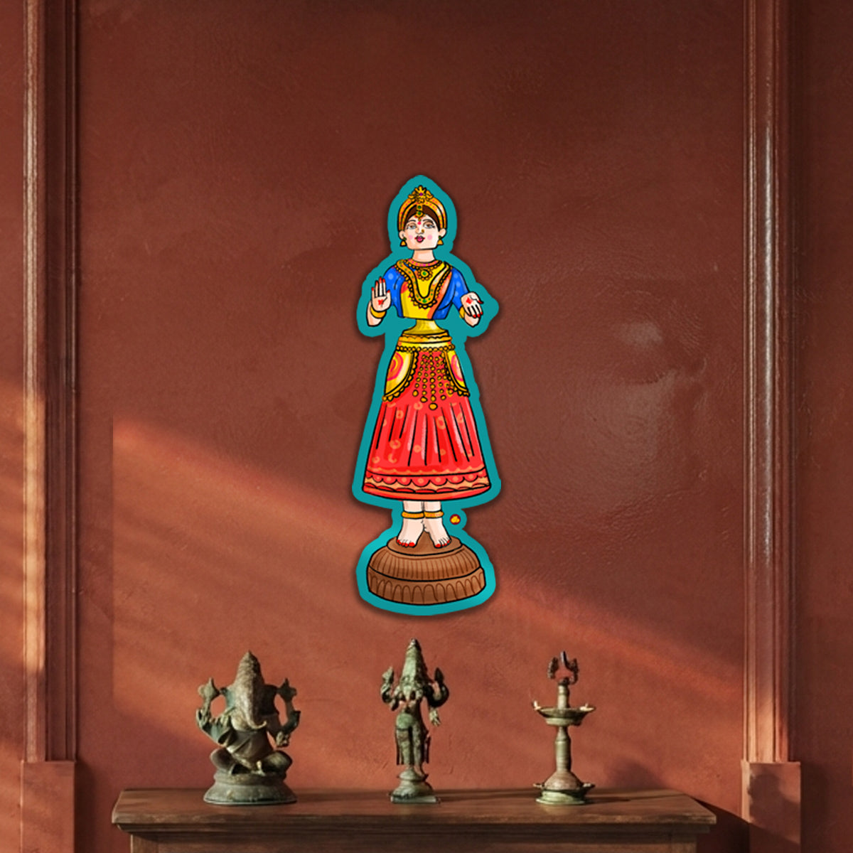 Thanjavur Thalayaati Bommai Wall Plaque