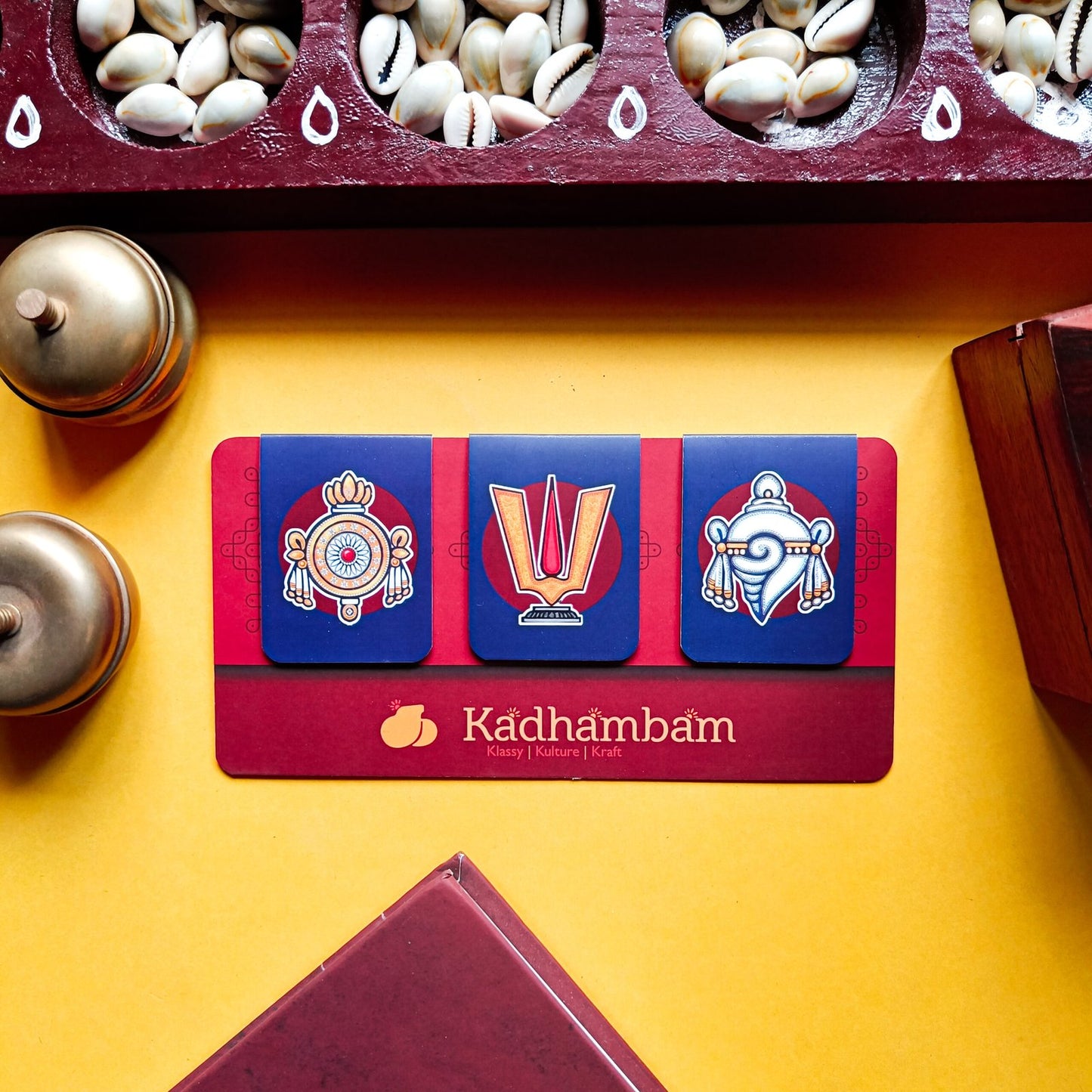 Vaishnavam - Magnetic Bookmarks set Pack of 3