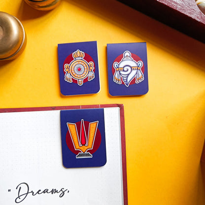 Vaishnavam - Magnetic Bookmarks set Pack of 3
