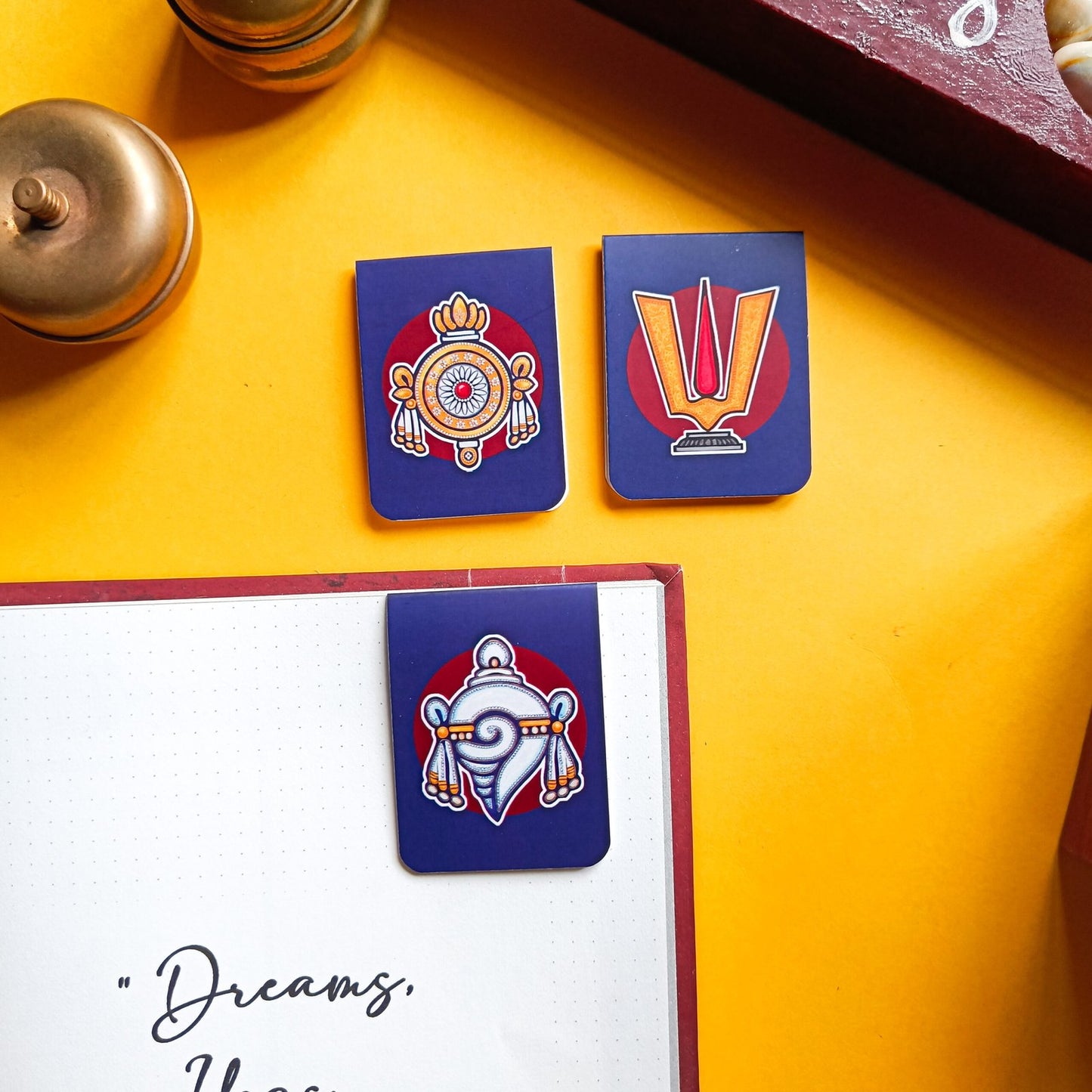 Vaishnavam - Magnetic Bookmarks set Pack of 3