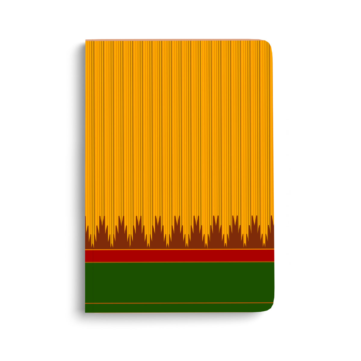 PRE BOOKING - Kanchipuram Weaves - Pattu Collection(Yellow Green) A5 - Journal