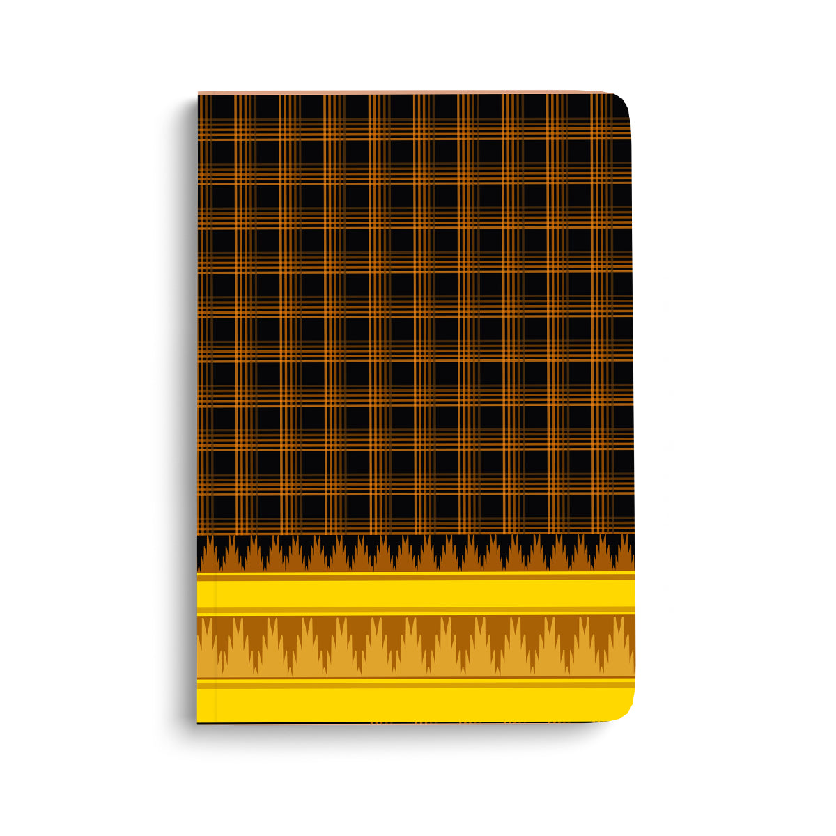 PRE BOOKING - Kanchipuram Weaves - Pattu Collection(Yellow Black) A5 - Journal