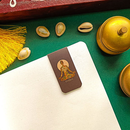 Pancha Bhoothas Magnetic Bookmarks – Pack  of 5 | Kadhambam Cultural Design | Mind–Body Balance Reading Companion