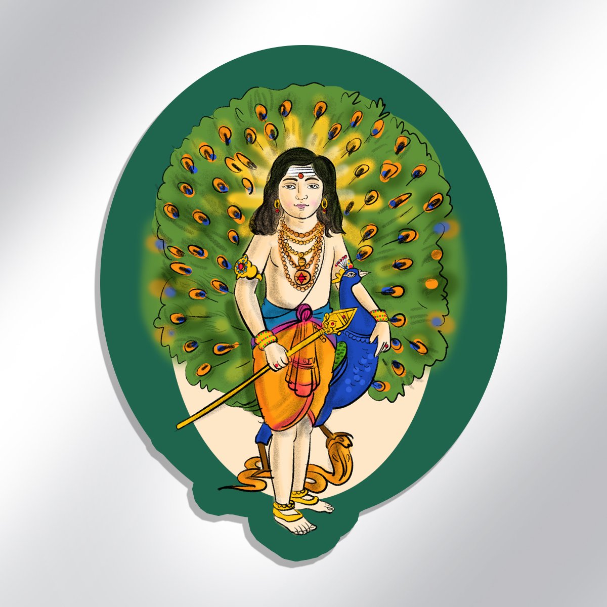 MURUGAN FINAL Fridge magnet