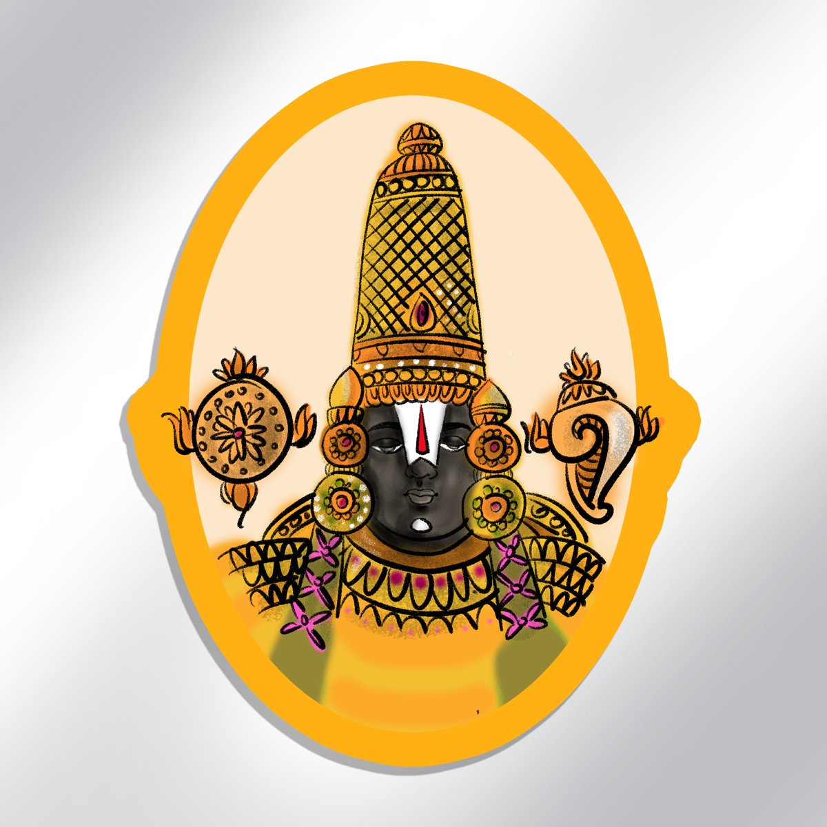 PERUMAL FINAL Fridge magnet